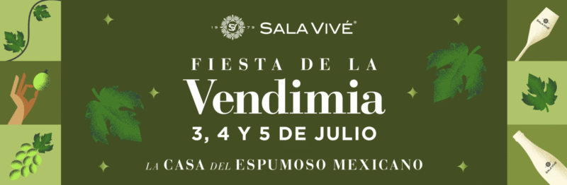 Celebración de la Vendimia 2026 en Sala Vivé con música en vivo, pisado de uva y recorridos por la cava subterránea.