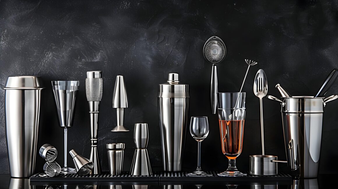 Utensilios básicos de coctelería para preparar cócteles en casa